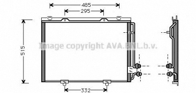 AVA QUALITY COOLING ms5232 -  Конденсатор, кондиционер